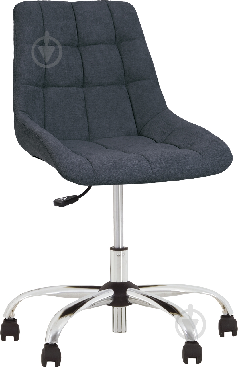 Крісло Nowy Styl NICOLE GTS (J) CHR61 SQR (CH) SORO-95 темно-сірий - фото 1