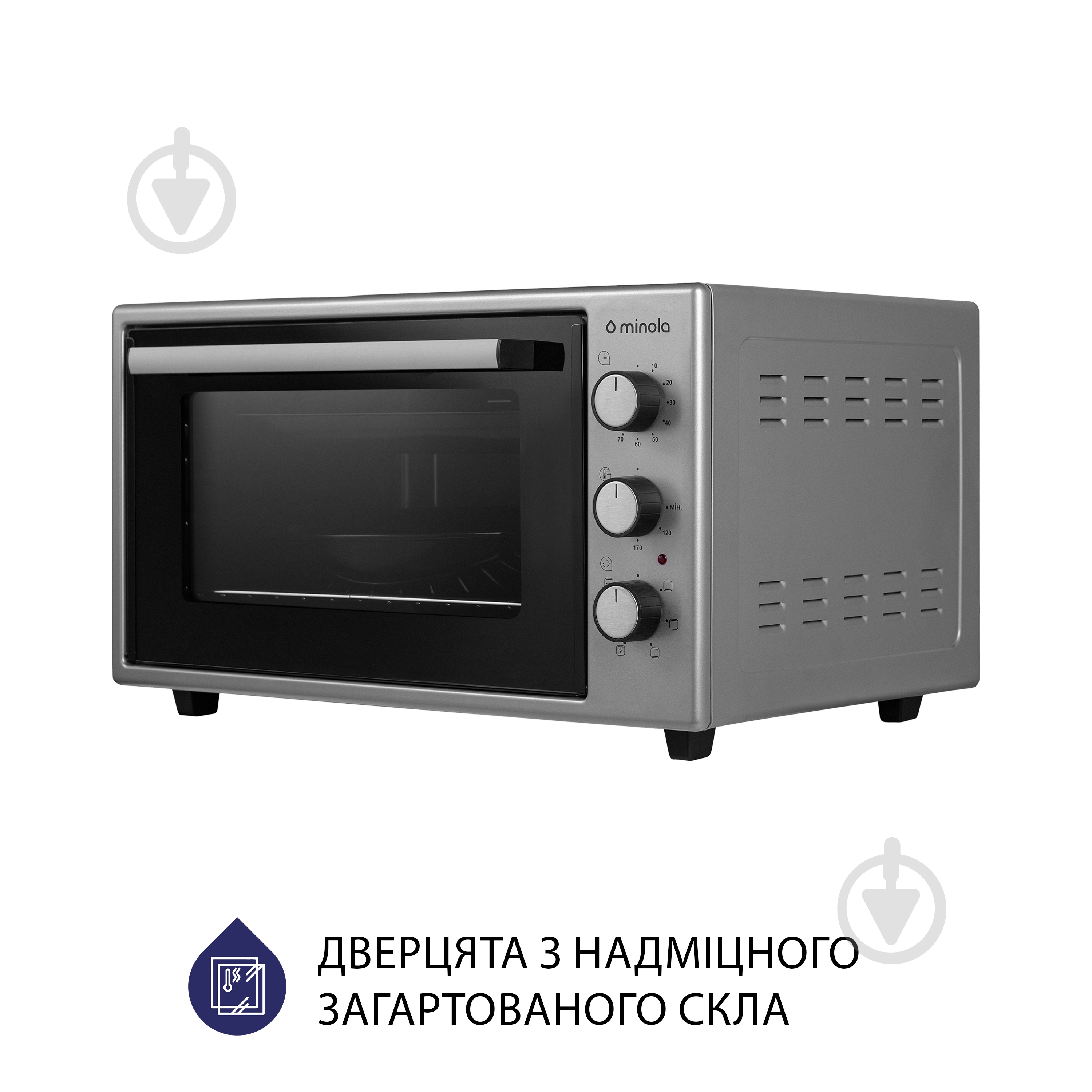 Электрическая мини-печь Minola FOET 3714 GR - фото 5 Электрическая мини-печь Minola FOET 3714 GR - фото 5