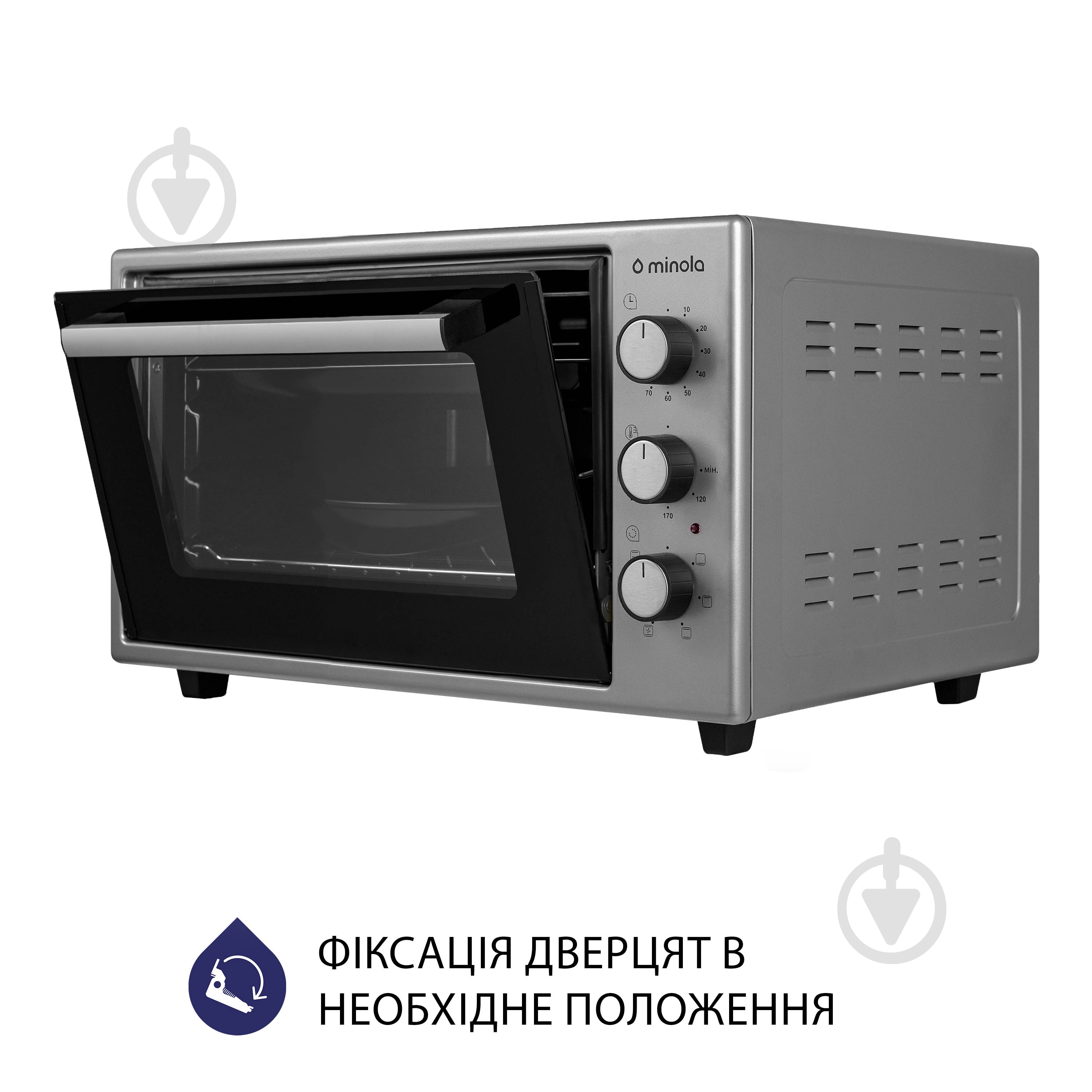 Электрическая мини-печь Minola FOET 3714 GR - фото 7 Электрическая мини-печь Minola FOET 3714 GR - фото 7