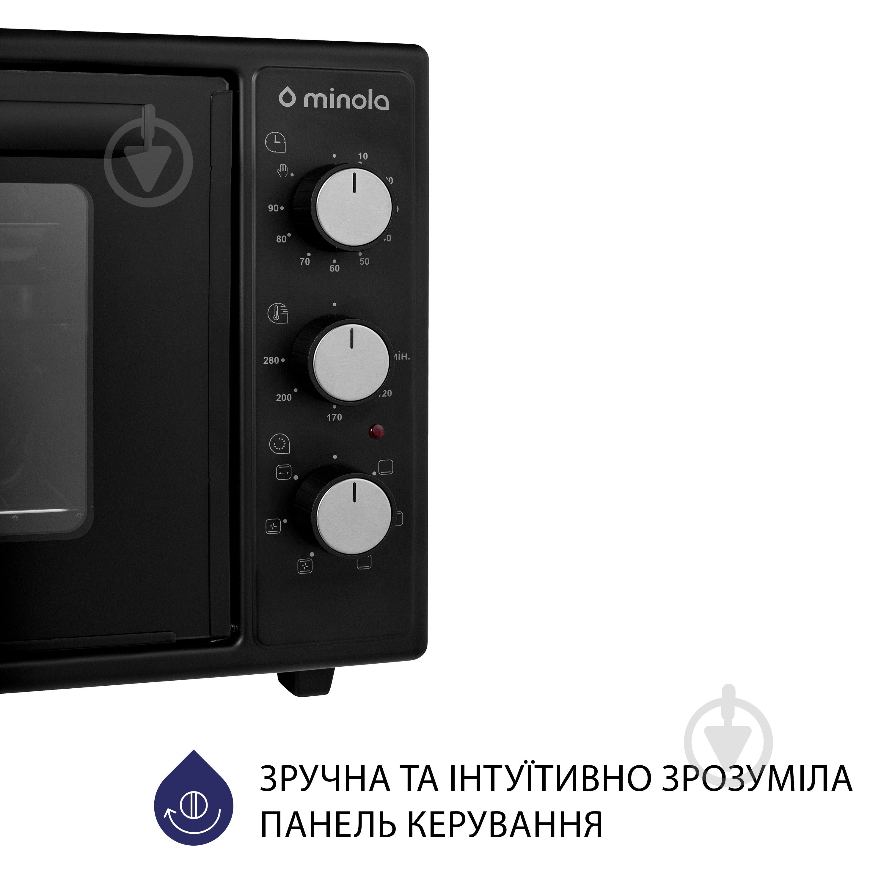 Електрична міні-піч Minola FOET 4815 BL - фото 3
