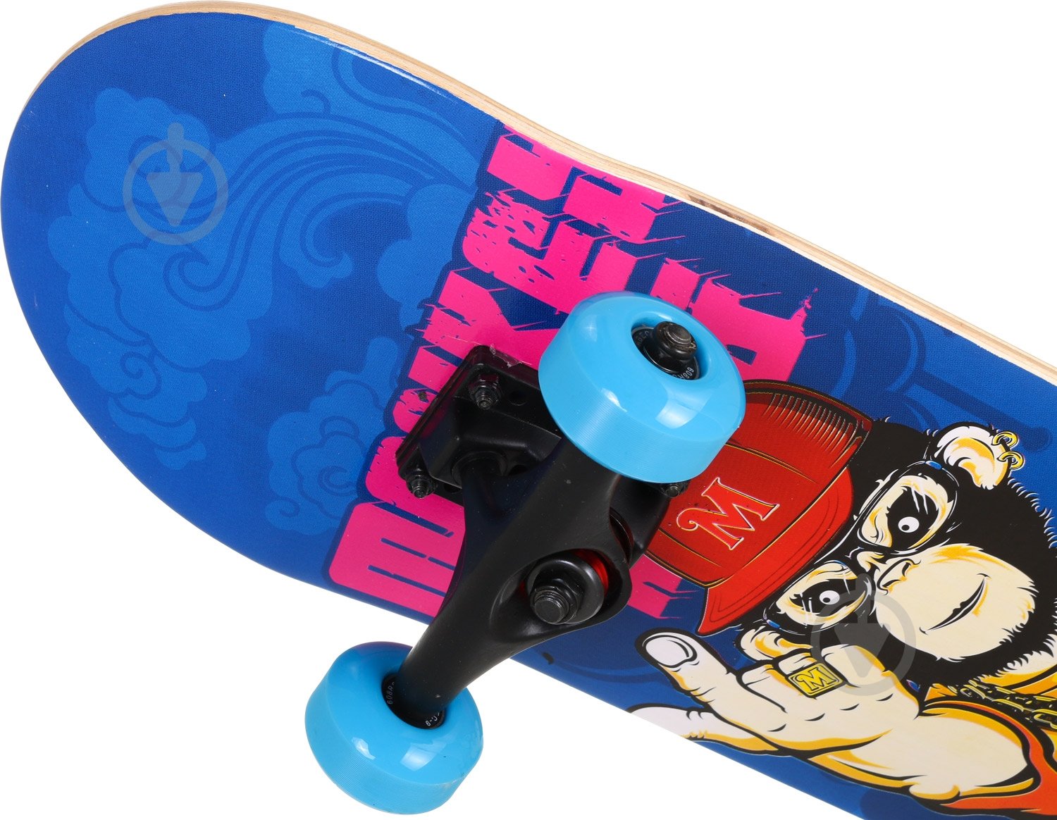 Скейтборд MaxxPro AS-07-MK синій із малюнком - фото 4 Скейтборд MaxxPro AS-07-MK синій із малюнком - фото 4