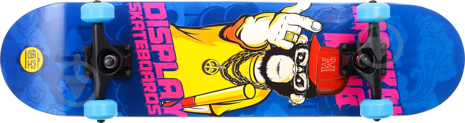 Скейтборд MaxxPro AS-07-MK синій із малюнком - фото 3 Скейтборд MaxxPro AS-07-MK синій із малюнком - фото 3