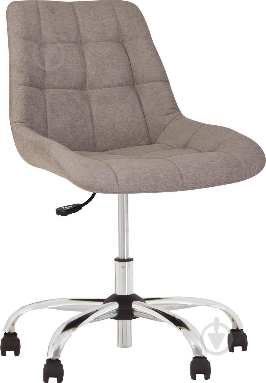 Крісло Nowy Styl NICOLE GTS (J) CHR61 SQR (CH) SORO-23 бежевий - фото 1