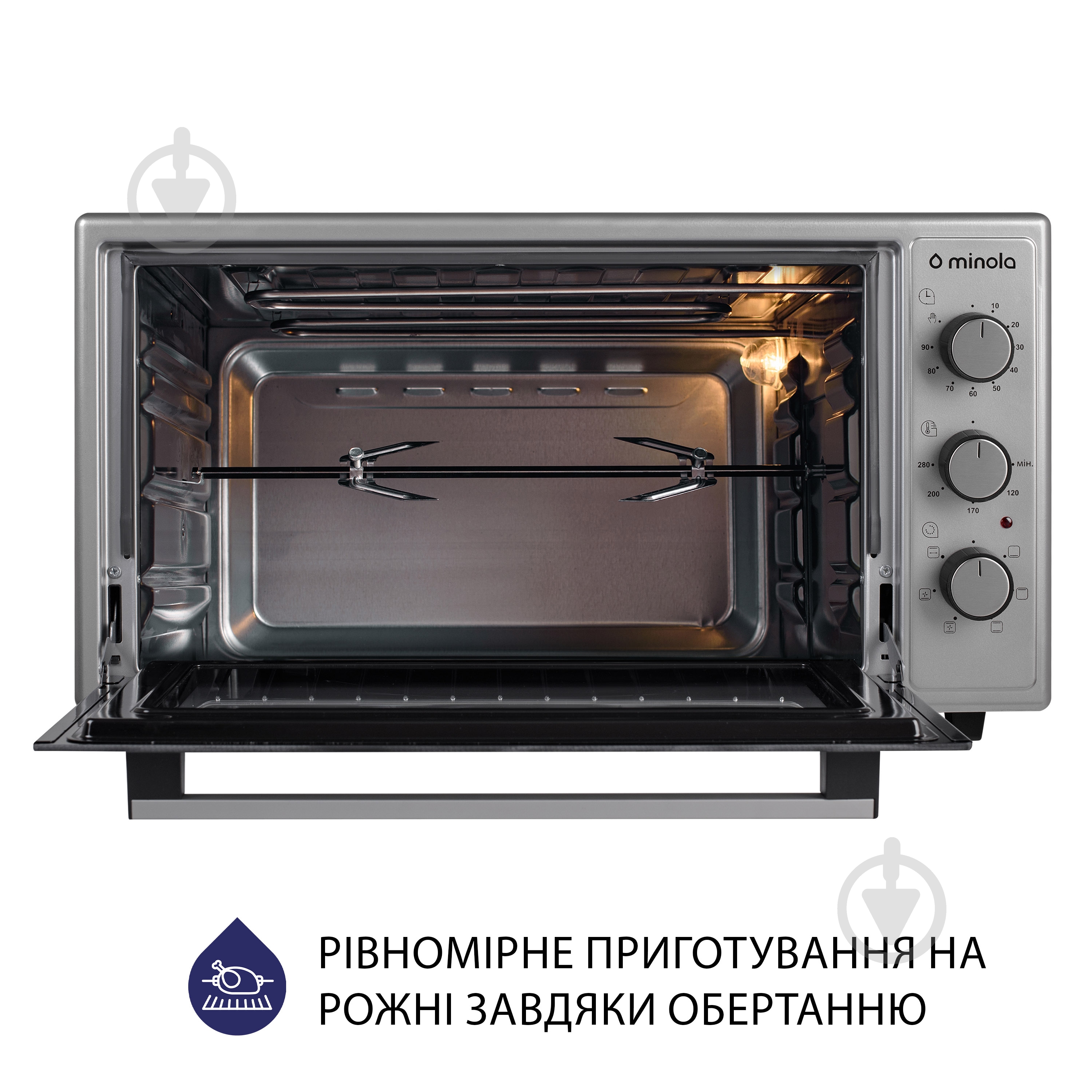 Електрична міні-піч Minola FOET 4815 GR - фото 10