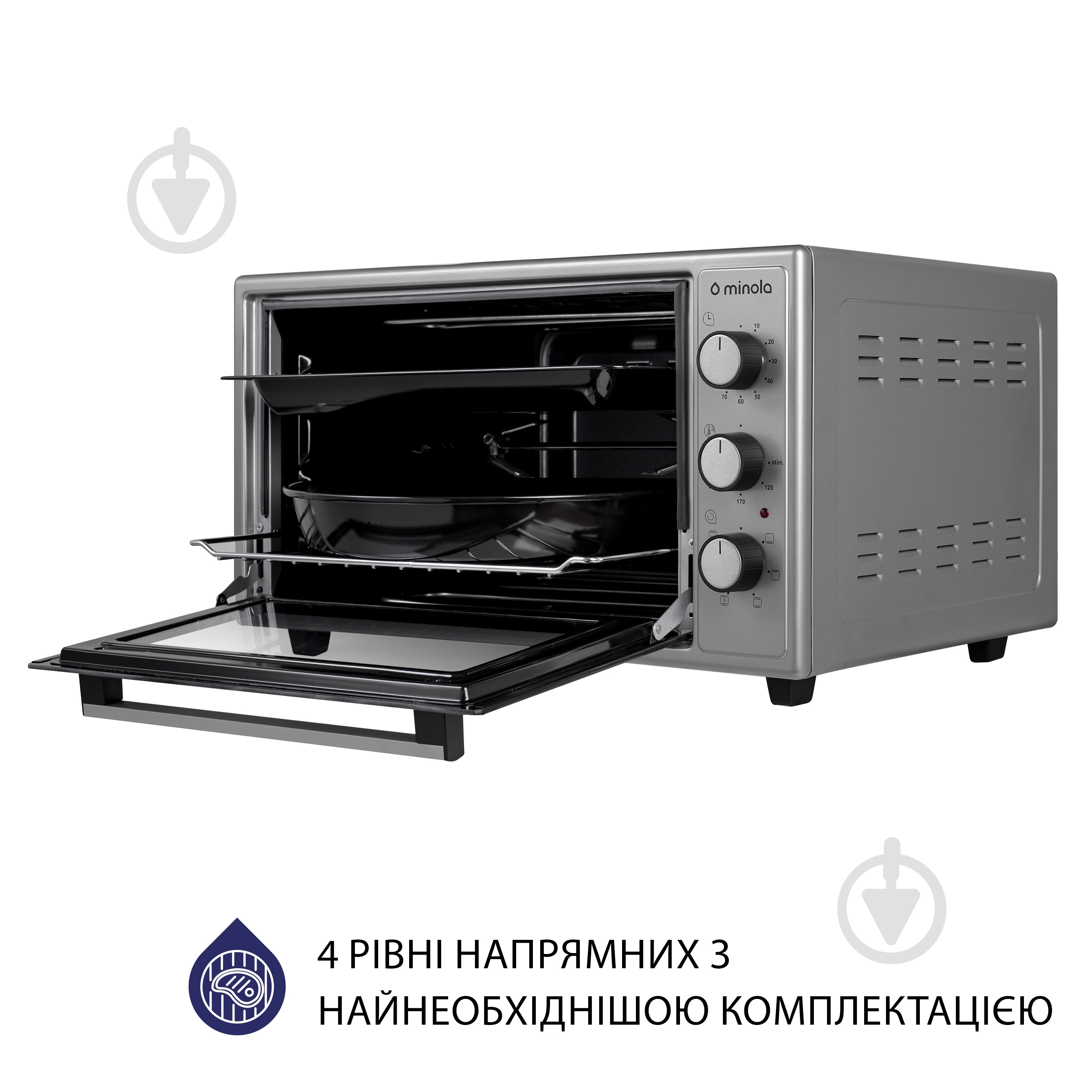 Електрична міні-піч Minola FOET 4815 GR - фото 8