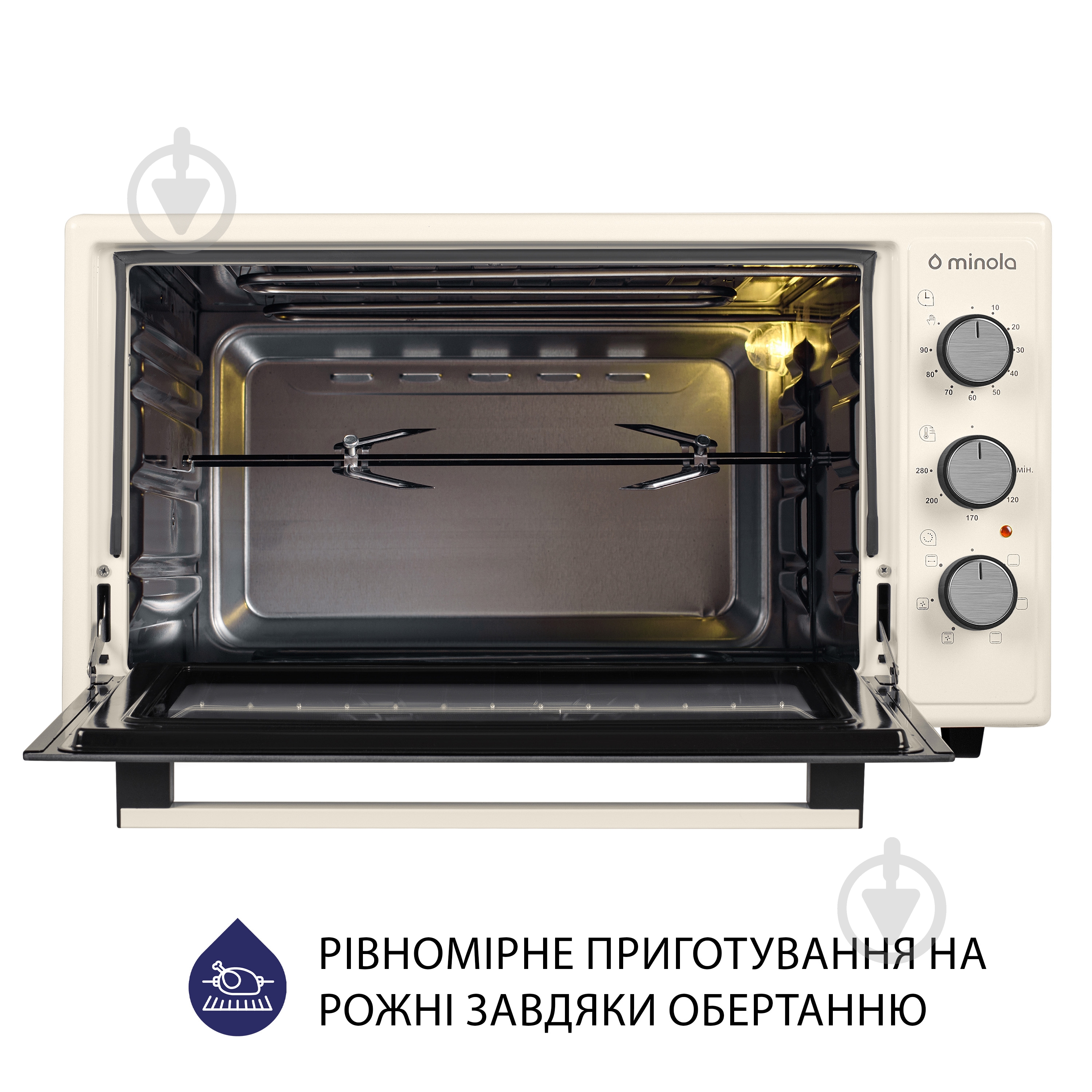 Электрическая мини-печь Minola FOET 4815 IV - фото 10 Электрическая мини-печь Minola FOET 4815 IV - фото 10