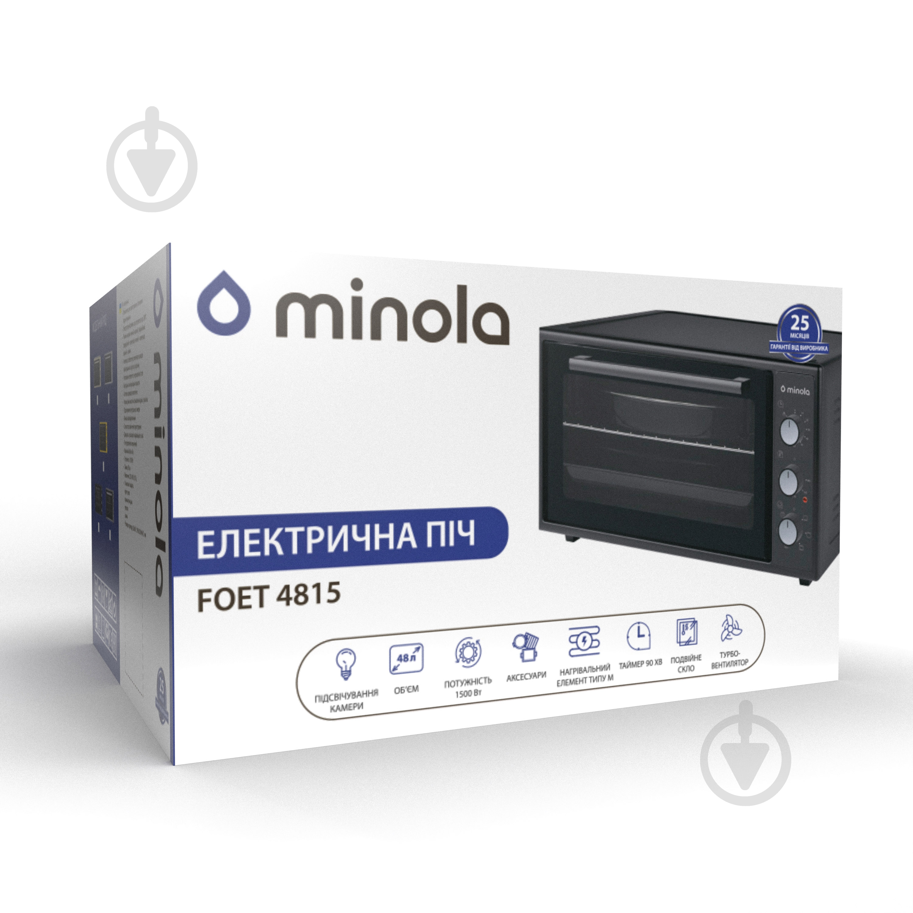 Электрическая мини-печь Minola FOET 4815 IV - фото 16 Электрическая мини-печь Minola FOET 4815 IV - фото 16