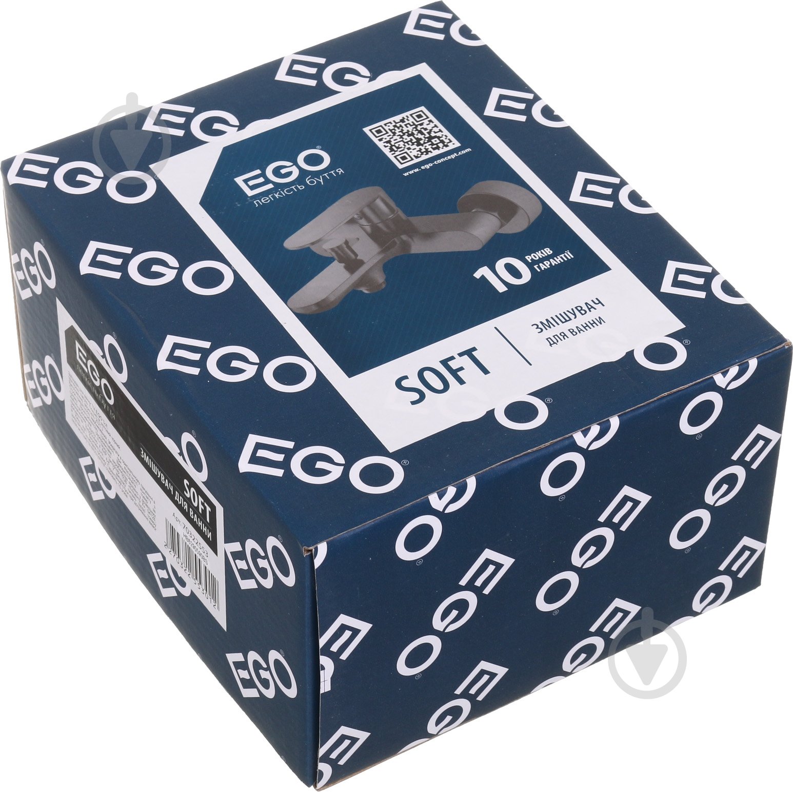 Смеситель для ванны EGO Soft матовый черный - фото 4