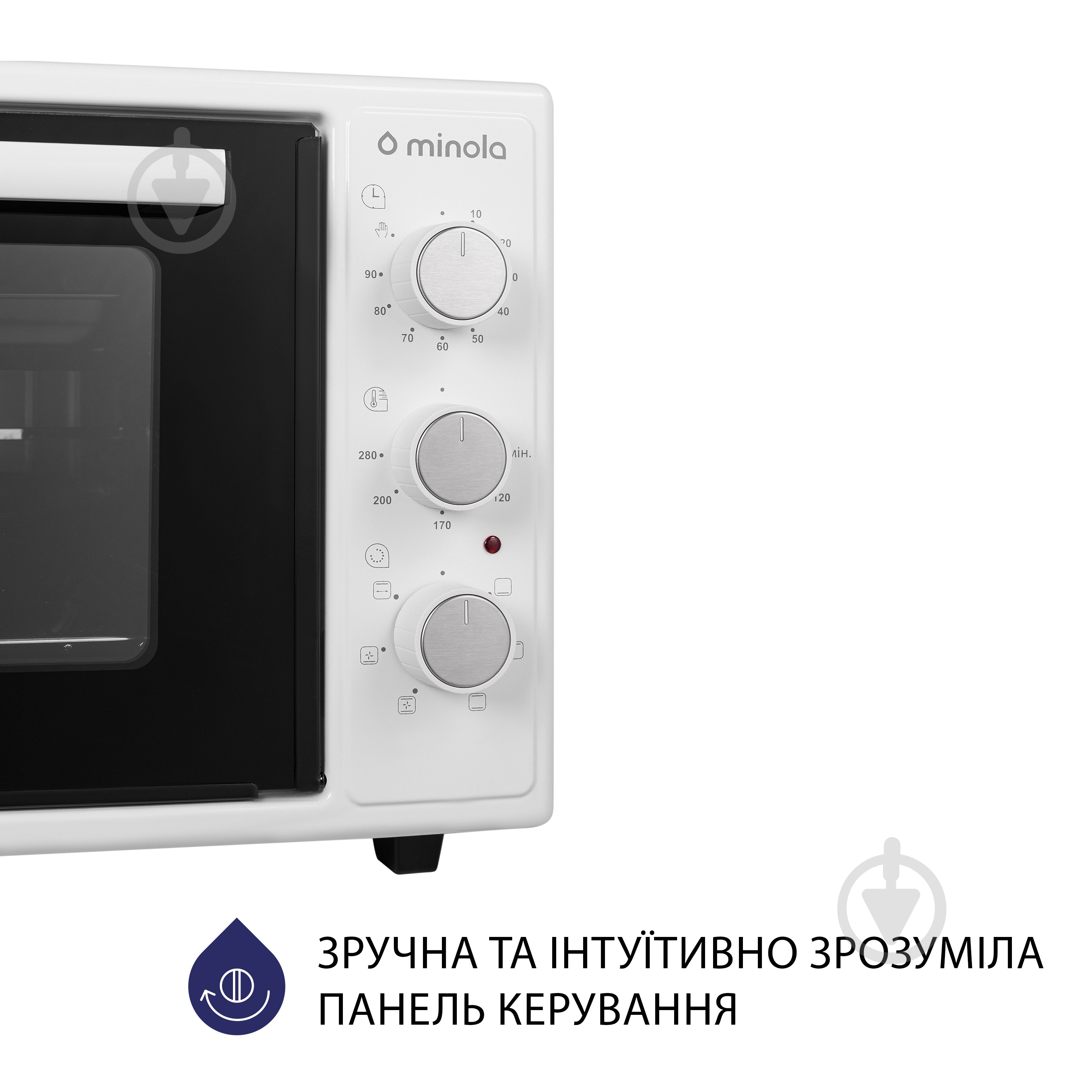 Електрична міні-піч Minola FOET 4815 WH - фото 3