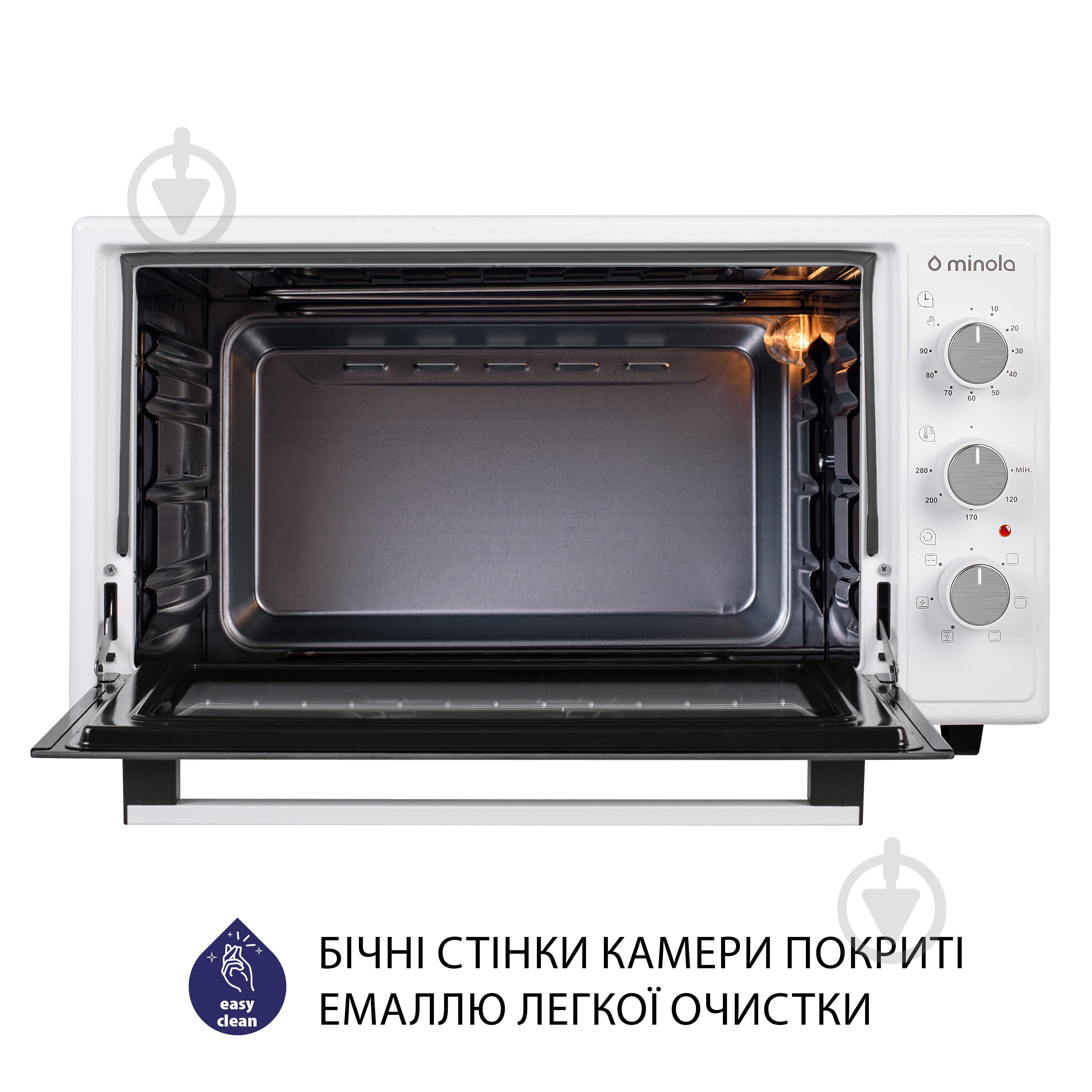 Електрична міні-піч Minola FOET 4815 WH - фото 9