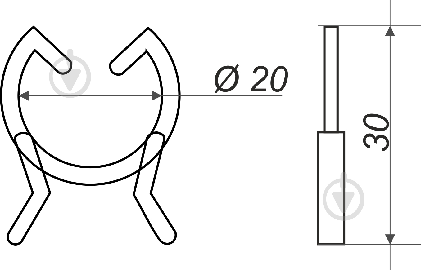 Прищепка для растений 3 см 50 шт - фото 3