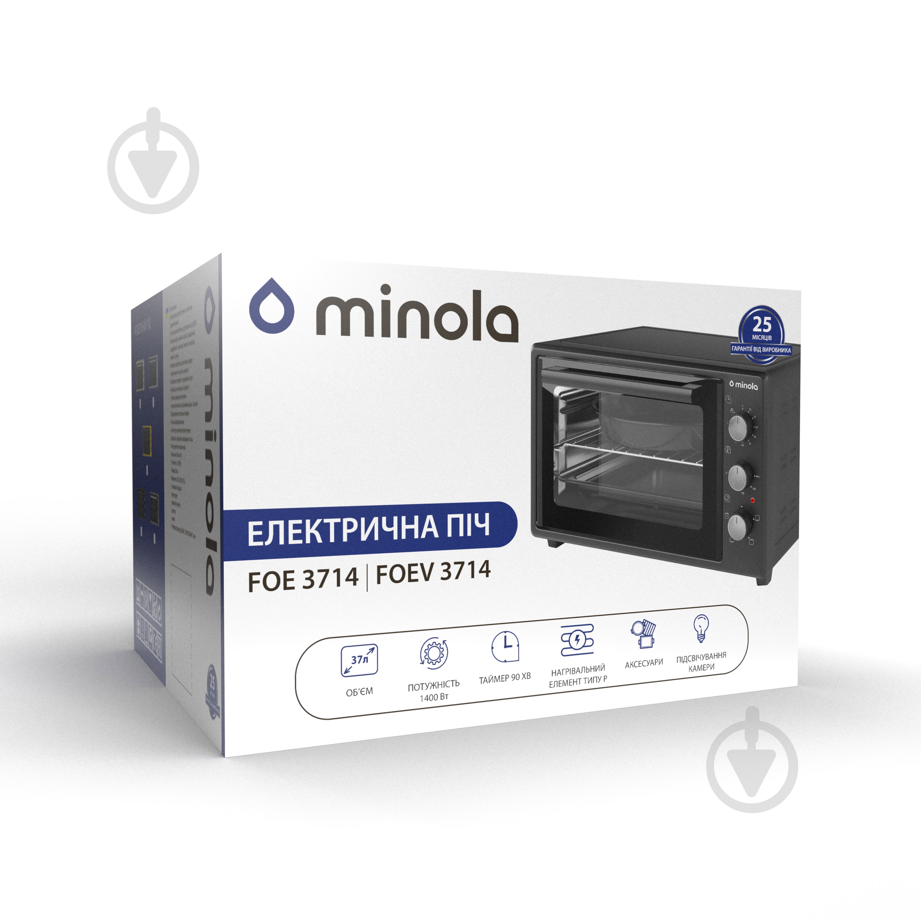 Электрическая мини-печь Minola FOEV 3714 BL - фото 14 Электрическая мини-печь Minola FOEV 3714 BL - фото 14