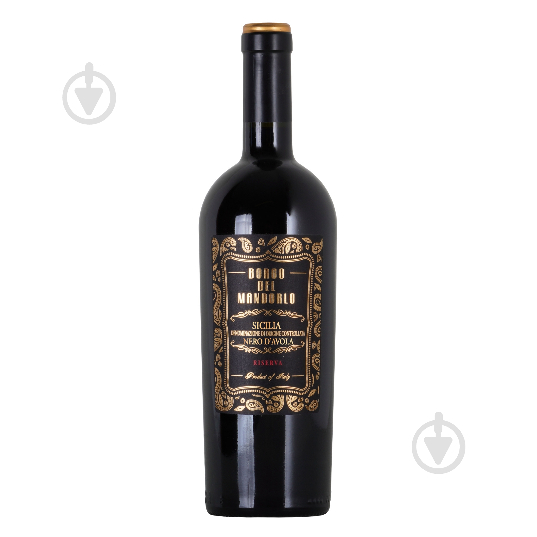 Вино Botter Borgo del Mandorlo Nero d'Avola Sicilia Riserva DOC червоне сухе 0,75 л - фото 1 Вино Botter Borgo del Mandorlo Nero d'Avola Sicilia Riserva DOC червоне сухе 0,75 л - фото 1