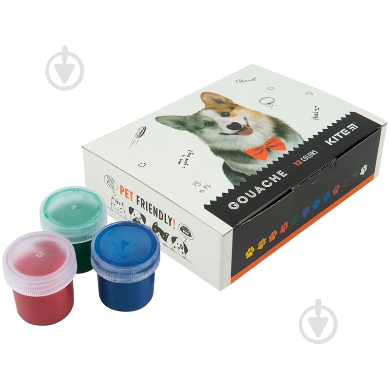 Краска гуашевая 12 кол 20 мл K23-063 Класика KITE - фото 2 Краска гуашевая 12 кол 20 мл K23-063 Класика KITE - фото 2