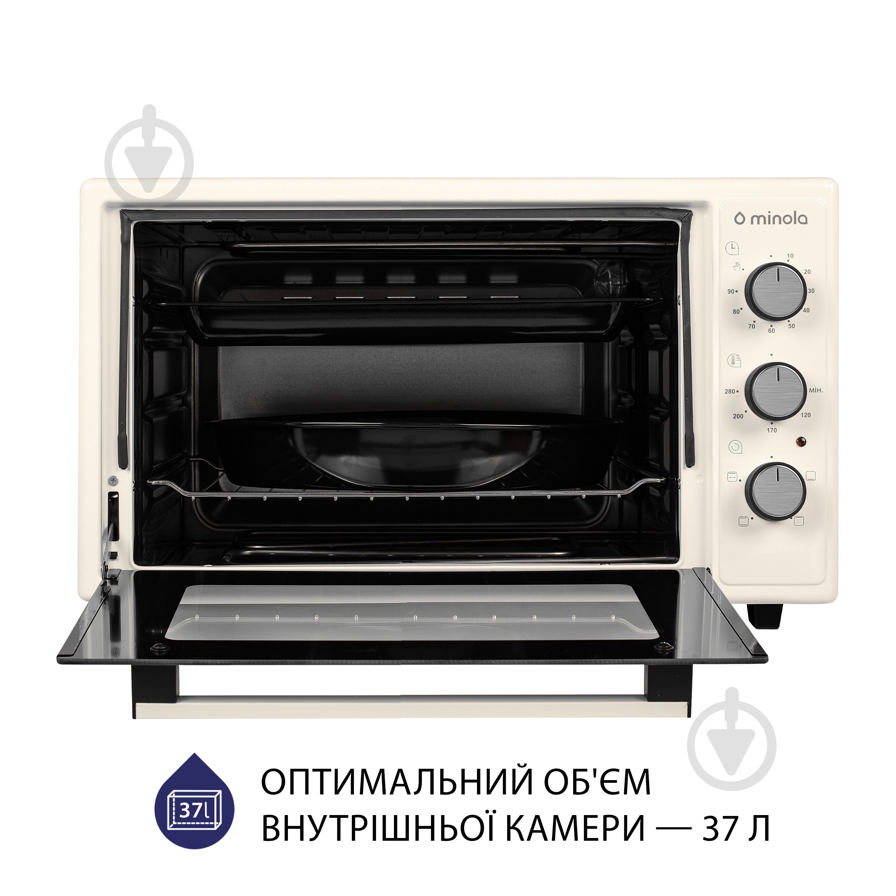 Электрическая мини-печь Minola FOEV 3714 IV - фото 2