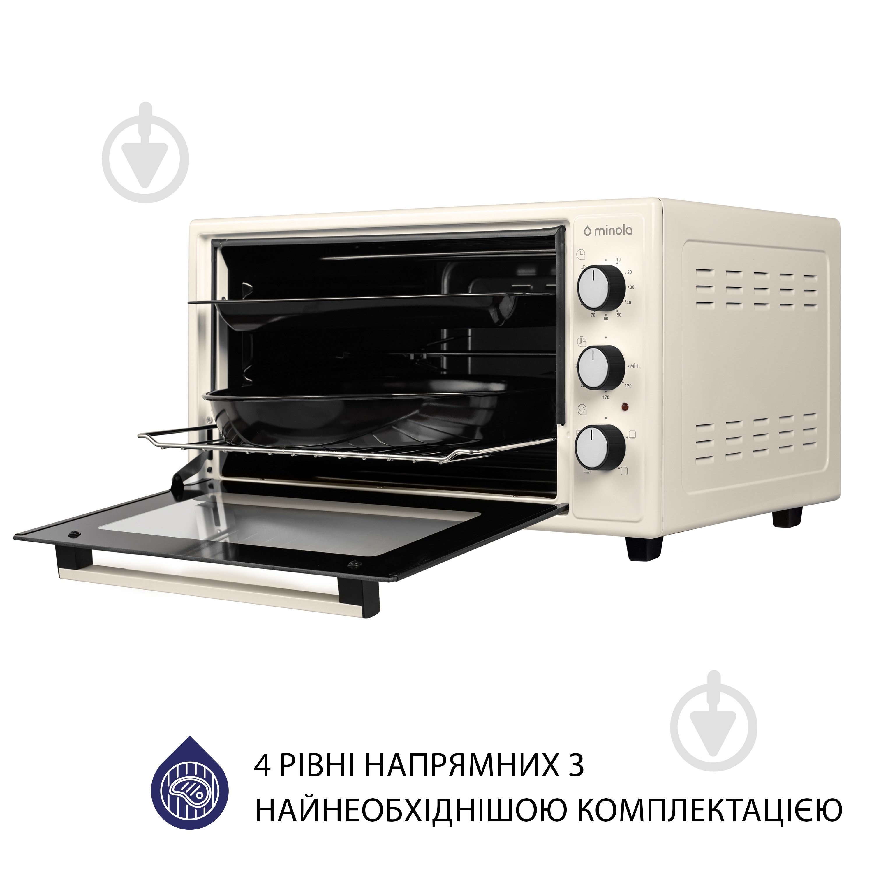 Электрическая мини-печь Minola FOEV 3714 IV - фото 7