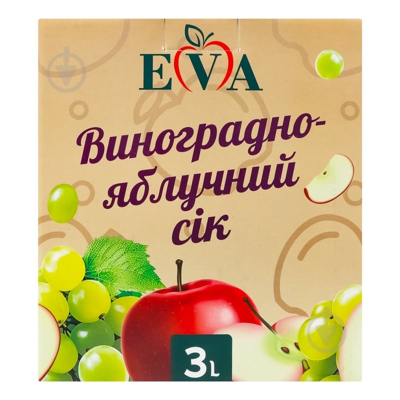 Сік EVA Виноградно-яблучний 3 л - фото 1