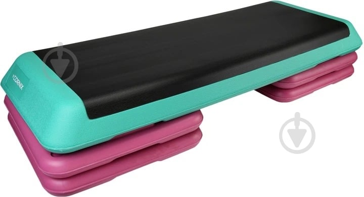 Степ-платформа Cornix XR-0402 Violet/Turquoise/Black - фото 1 Степ-платформа Cornix XR-0402 Violet/Turquoise/Black - фото 1