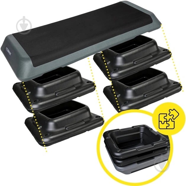 Степ-платформа Cornix XR-0403 Black/Grey - фото 6