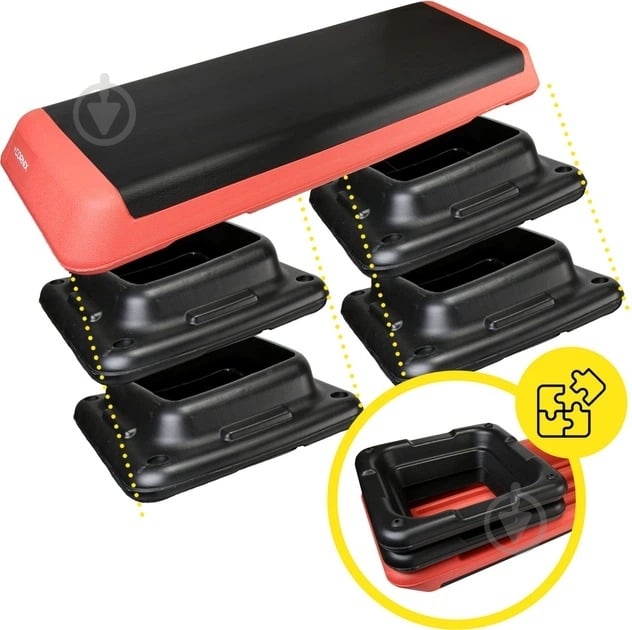 Степ-платформа Cornix XR-0404 Black/Red - фото 3