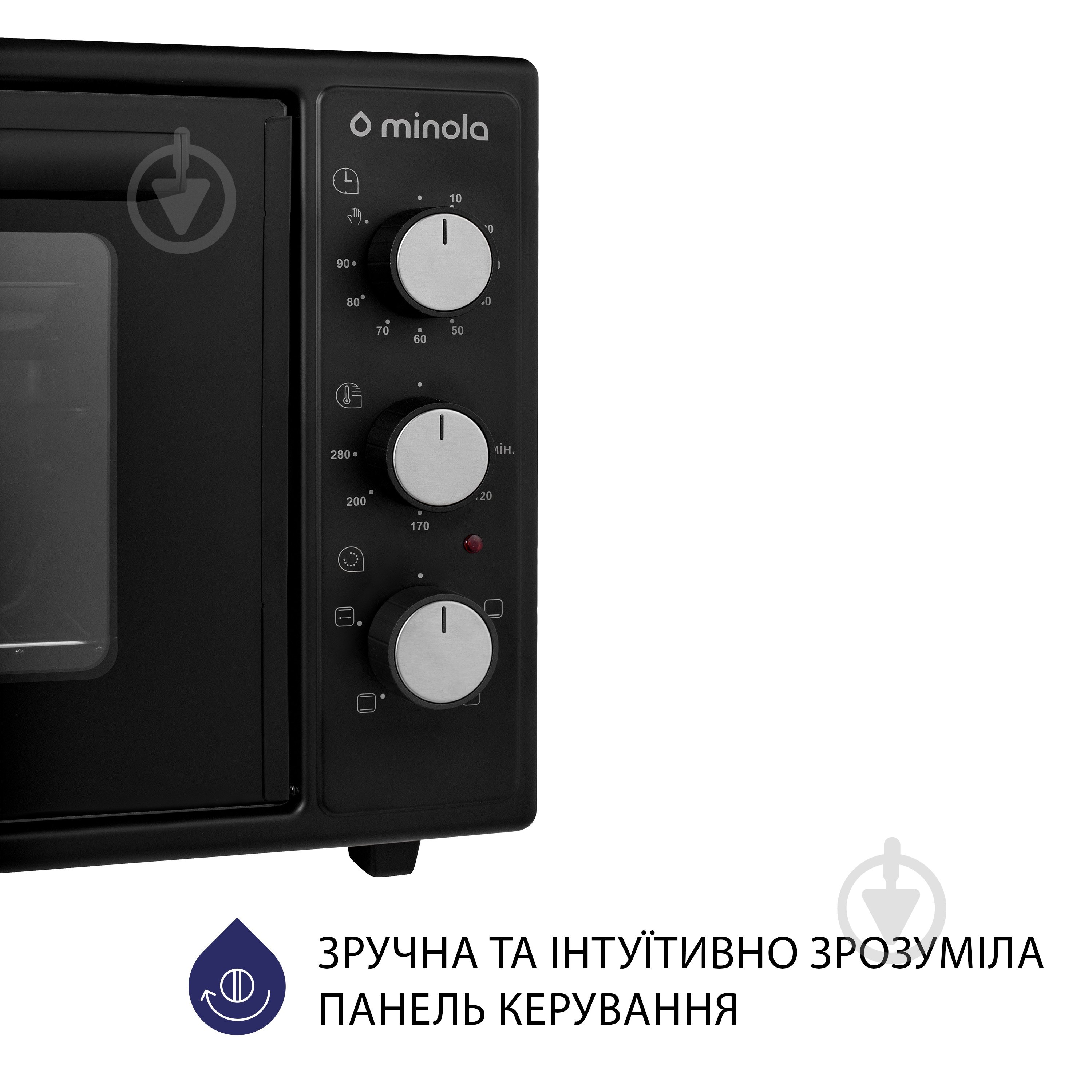 Электрическая мини-печь Minola FOEV 4815 BL - фото 3 Электрическая мини-печь Minola FOEV 4815 BL - фото 3