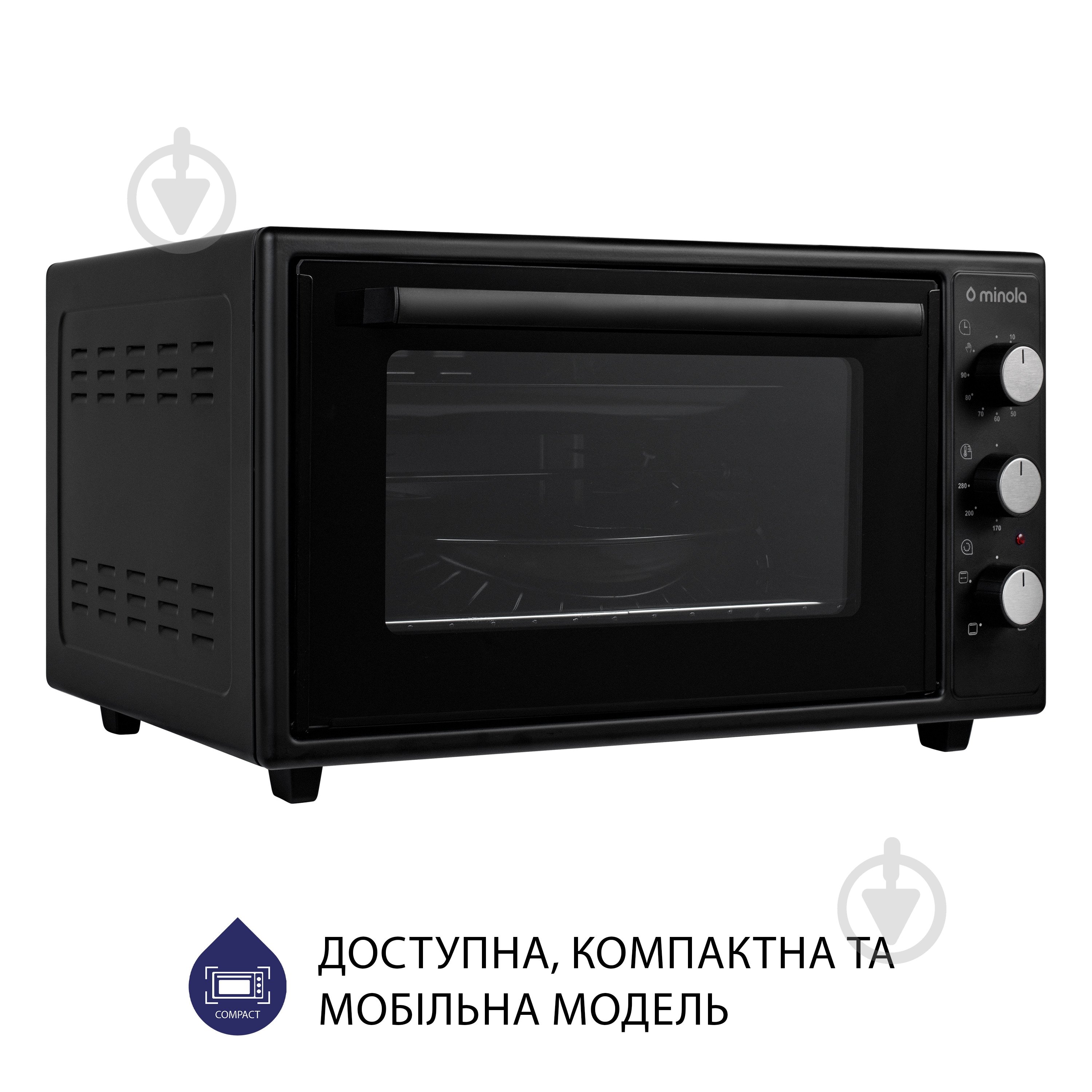 Электрическая мини-печь Minola FOEV 4815 BL - фото 4 Электрическая мини-печь Minola FOEV 4815 BL - фото 4