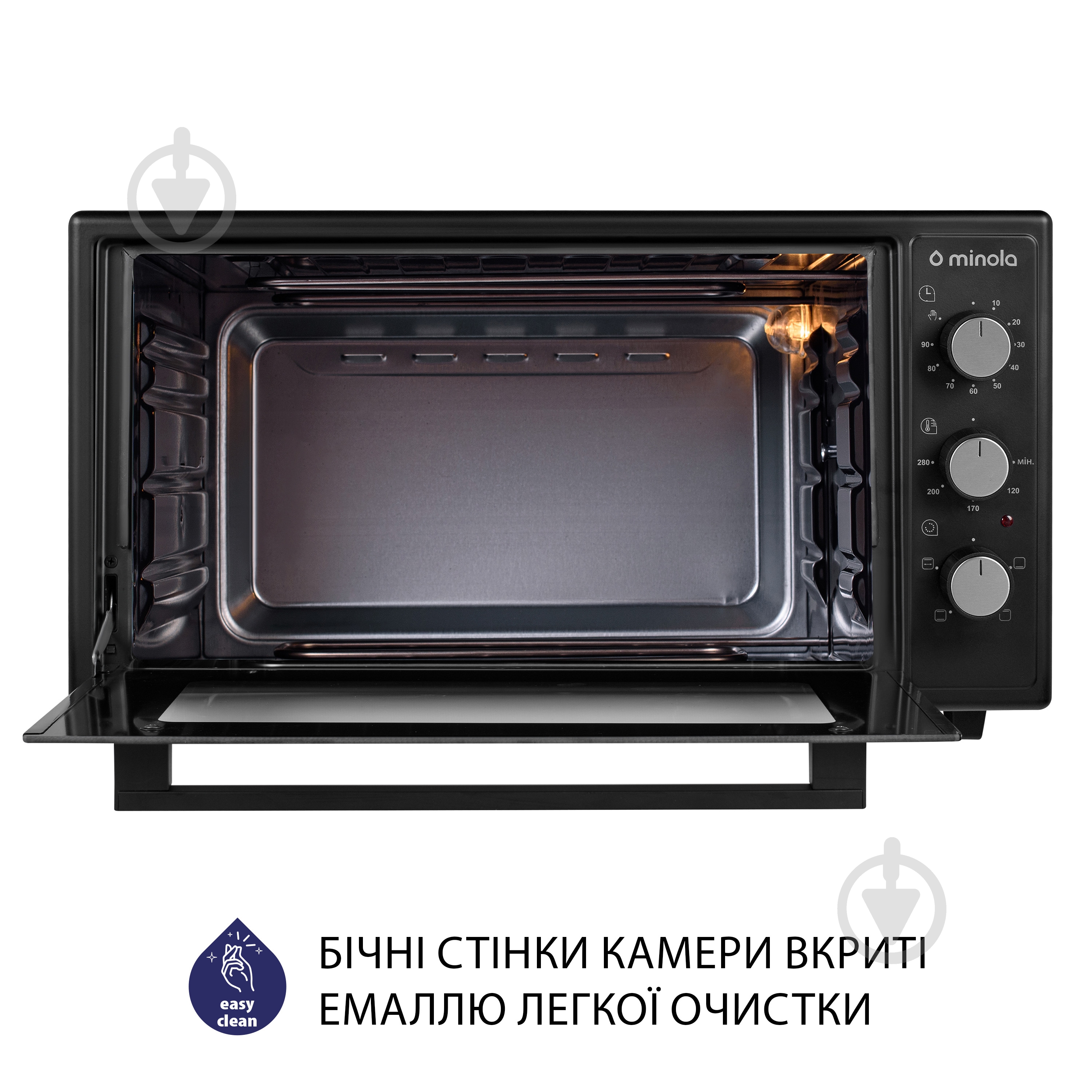 Электрическая мини-печь Minola FOEV 4815 BL - фото 8 Электрическая мини-печь Minola FOEV 4815 BL - фото 8