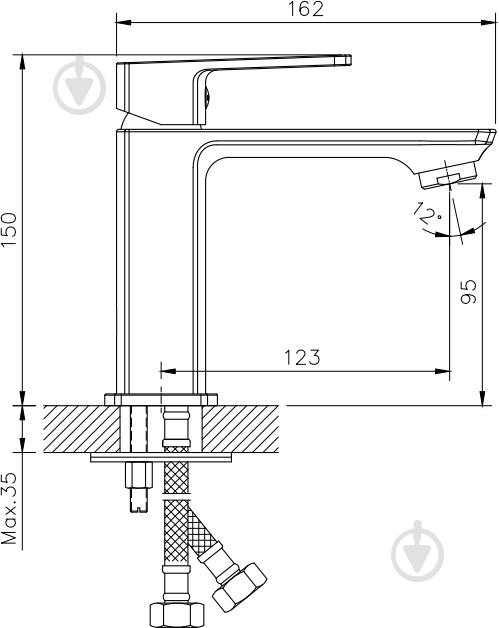 Смеситель для умывальника EGO Premier - фото 4