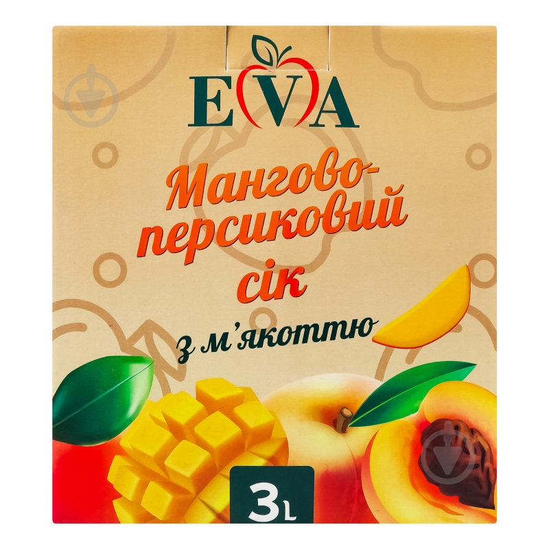 Сок EVA Мангово-персиковый 3 л - фото 1 Сок EVA Мангово-персиковый 3 л - фото 1