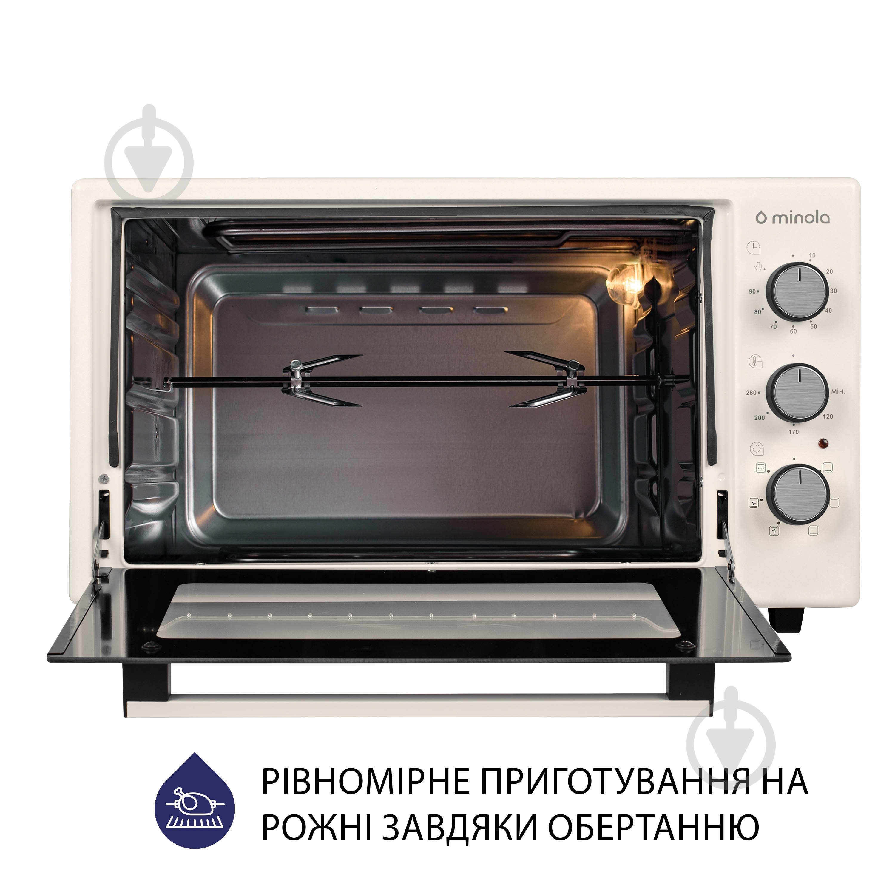 Електрична міні-піч Minola FOET 3714 IV - фото 10