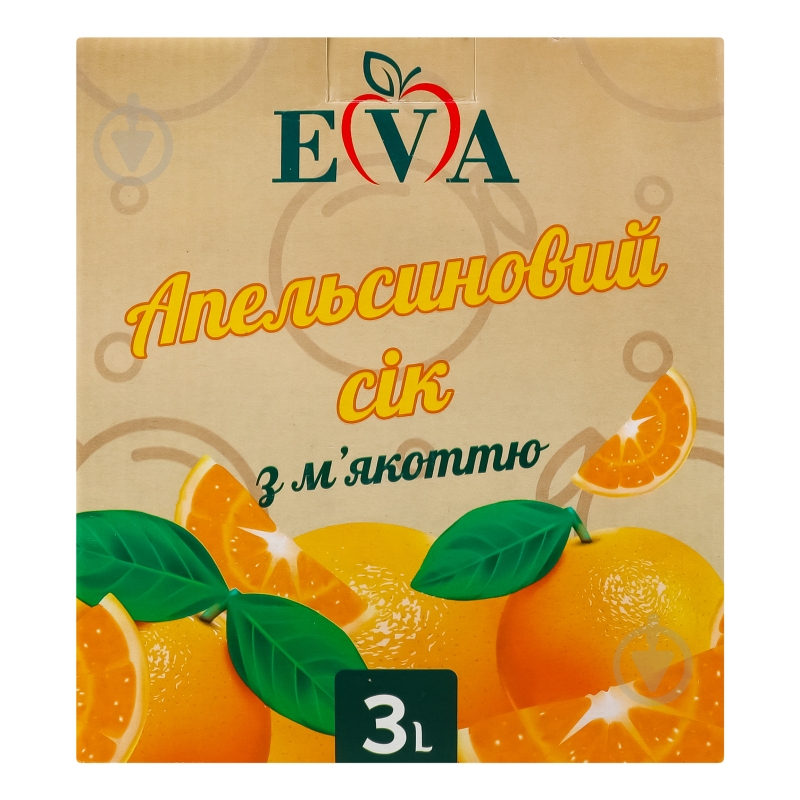 Сок EVA Апельсиновый с мякотью 3 л - фото 1