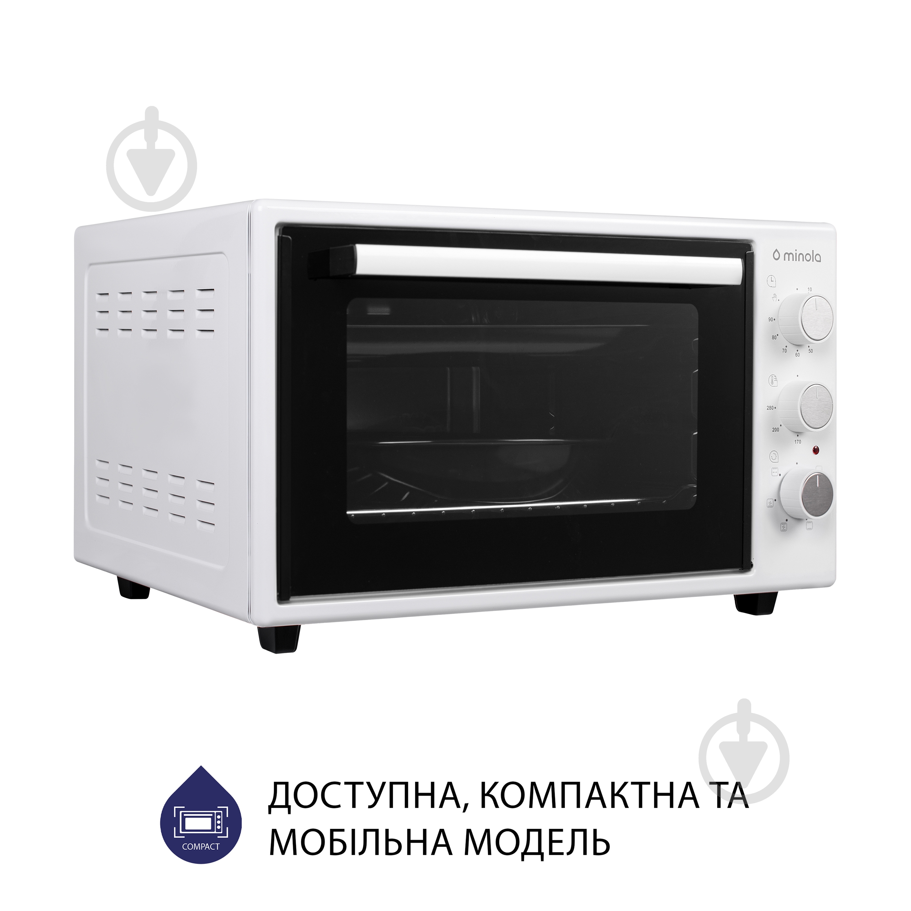 Електрична міні-піч Minola FOET 3714 WH - фото 4 Електрична міні-піч Minola FOET 3714 WH - фото 4