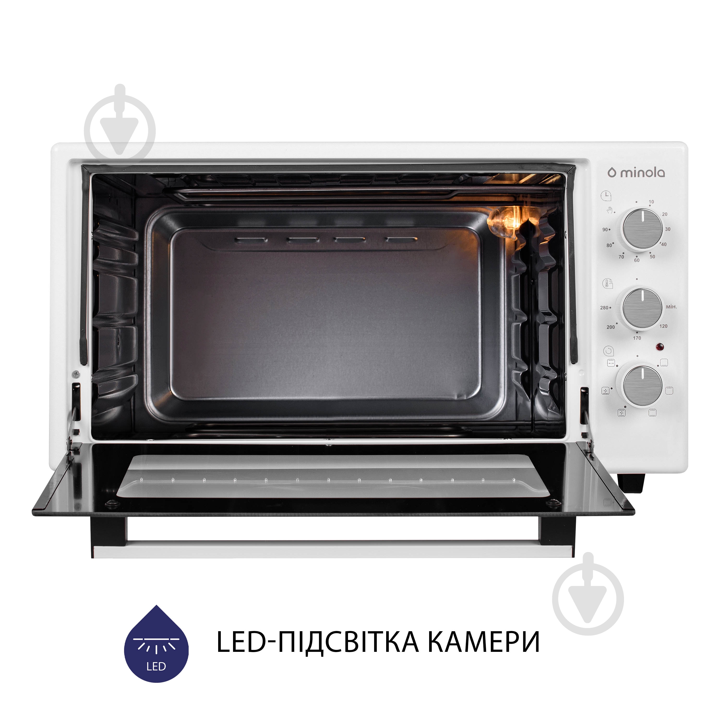 Електрична міні-піч Minola FOET 3714 WH - фото 9 Електрична міні-піч Minola FOET 3714 WH - фото 9