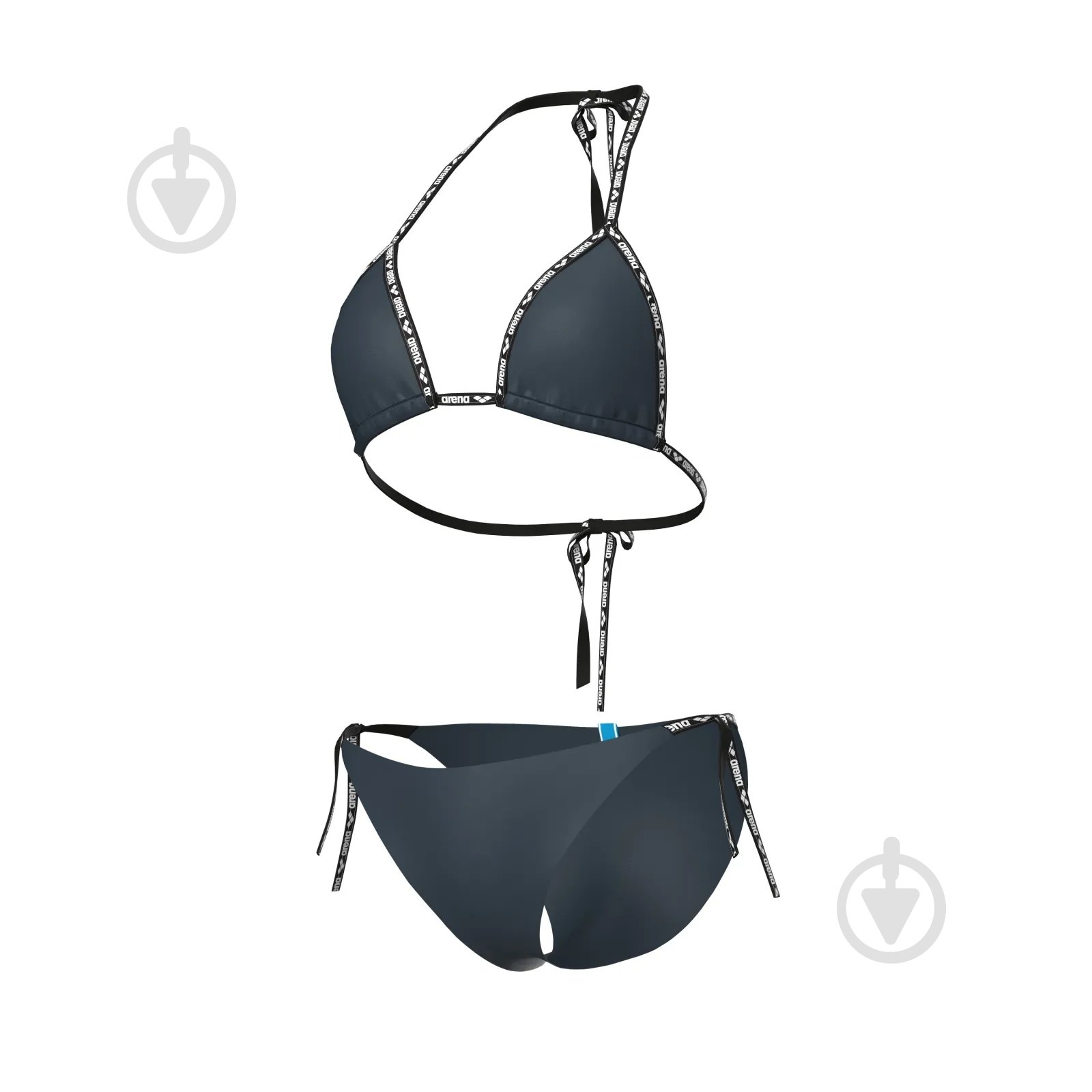Купальник Arena SOLID BIKINI TRIANGLE 009397-500 р.42 серый - фото 8