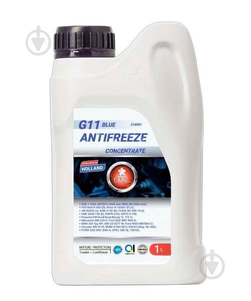 Антифриз GNL G11 G11 от -40 до +110 концентрат 1 л синий (2110001) - фото 1