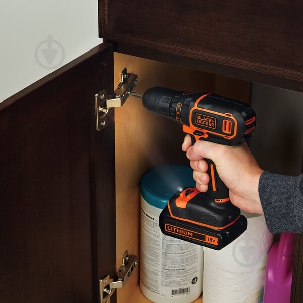 Шуруповерт акумуляторний Black+Decker BDCDC18B - фото 7