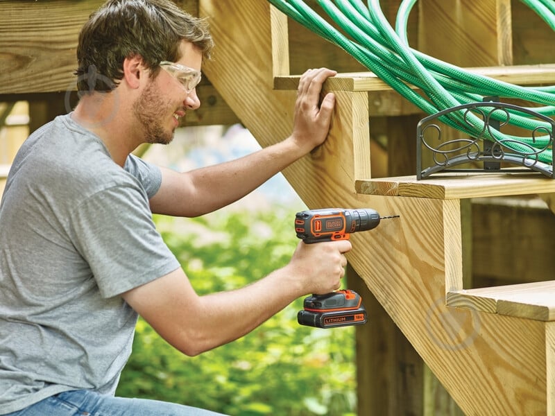 Шуруповерт акумуляторний Black+Decker BDCDC18B - фото 6
