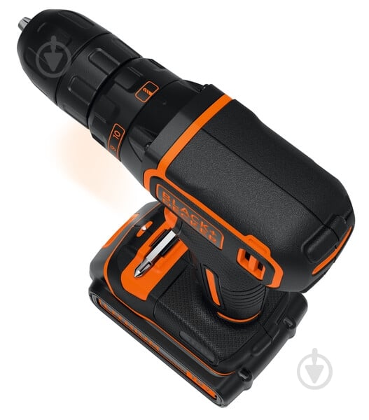 Шуруповерт акумуляторний Black+Decker BDCDC18B - фото 3