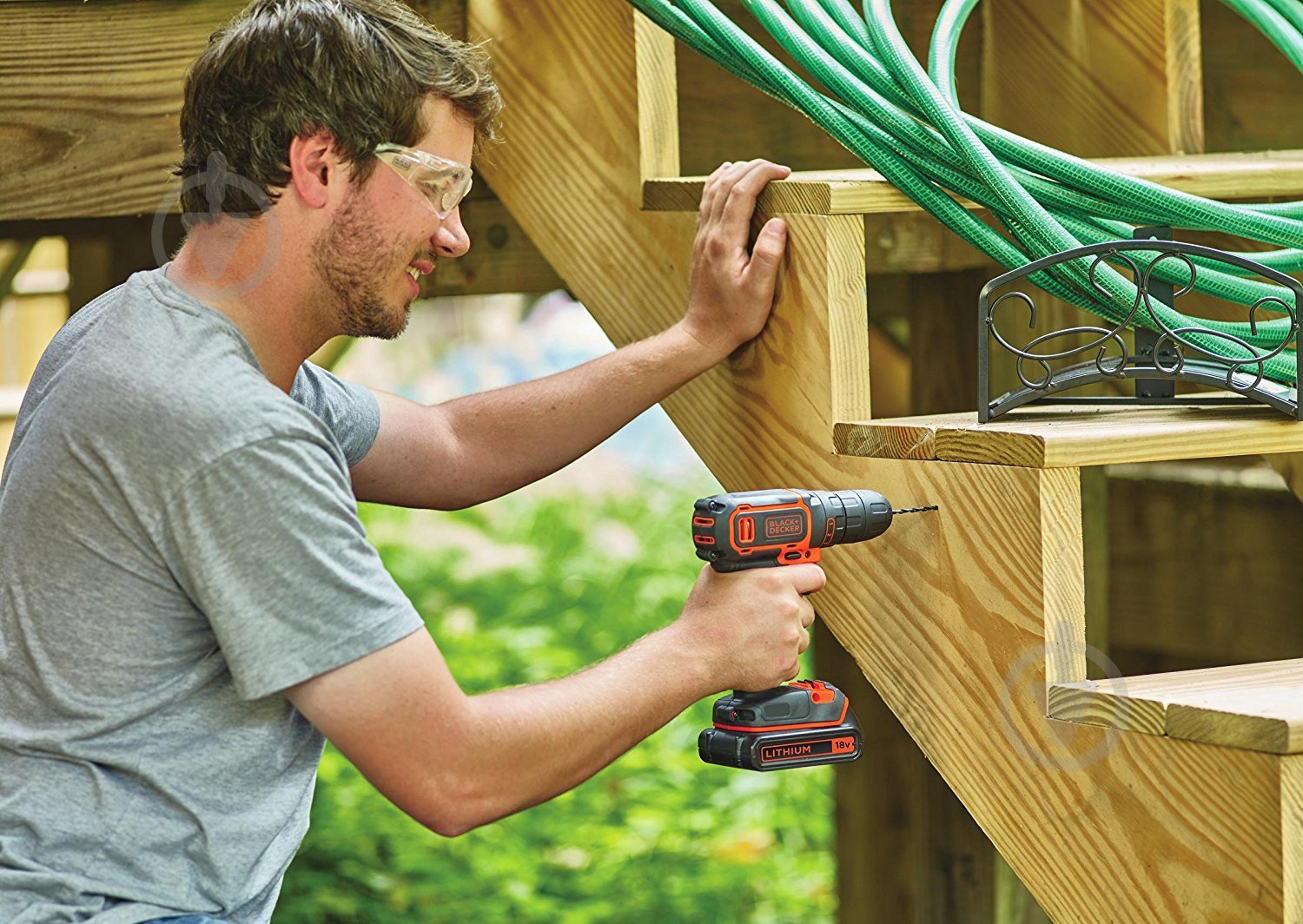 Шуруповерт аккумуляторный Black+Decker BDCDC18B - фото 3
