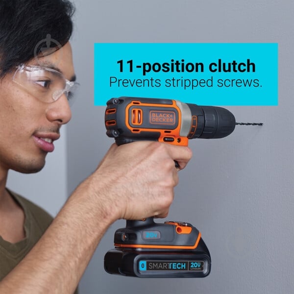 Шуруповерт акумуляторний Black+Decker BDCDC18B - фото 5