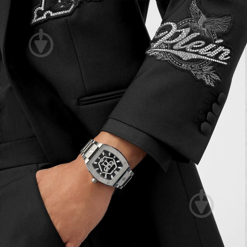 Наручные часы Hexagon Phantom Philipp Plein silver (Ppwpua0725) - фото 2 Наручные часы Hexagon Phantom Philipp Plein silver (Ppwpua0725) - фото 2