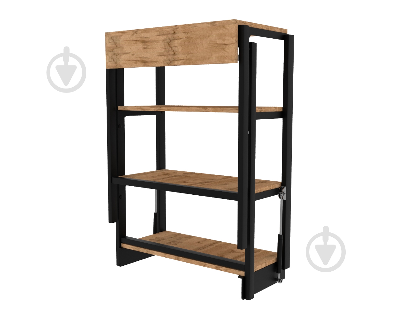 Стол DC Трансформер 2 в 1 с полками ДСП дуб тахо - фото 1 Стол DC Трансформер 2 в 1 с полками ДСП дуб тахо - фото 1