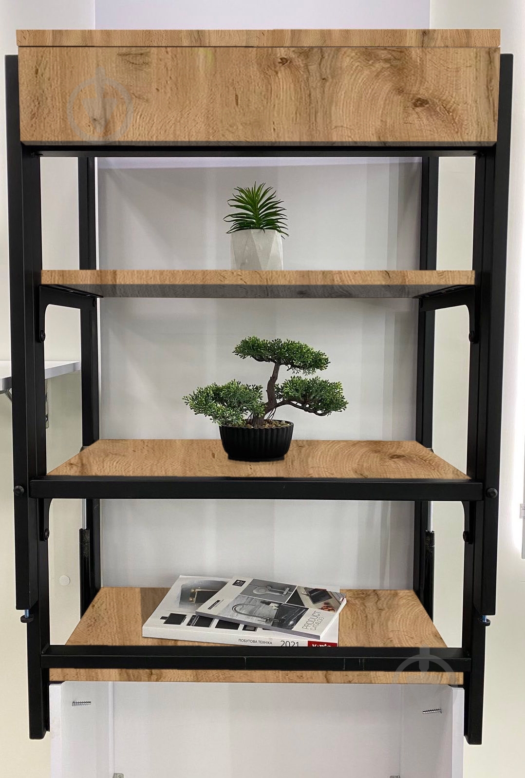 Стол DC Трансформер 2 в 1 с полками ДСП дуб тахо - фото 2 Стол DC Трансформер 2 в 1 с полками ДСП дуб тахо - фото 2