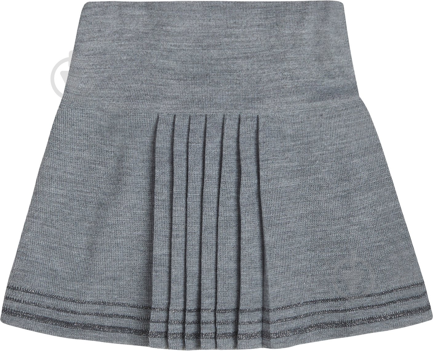 Юбка Герда с люрексом меланж ART KNIT серый 022459 - фото 1