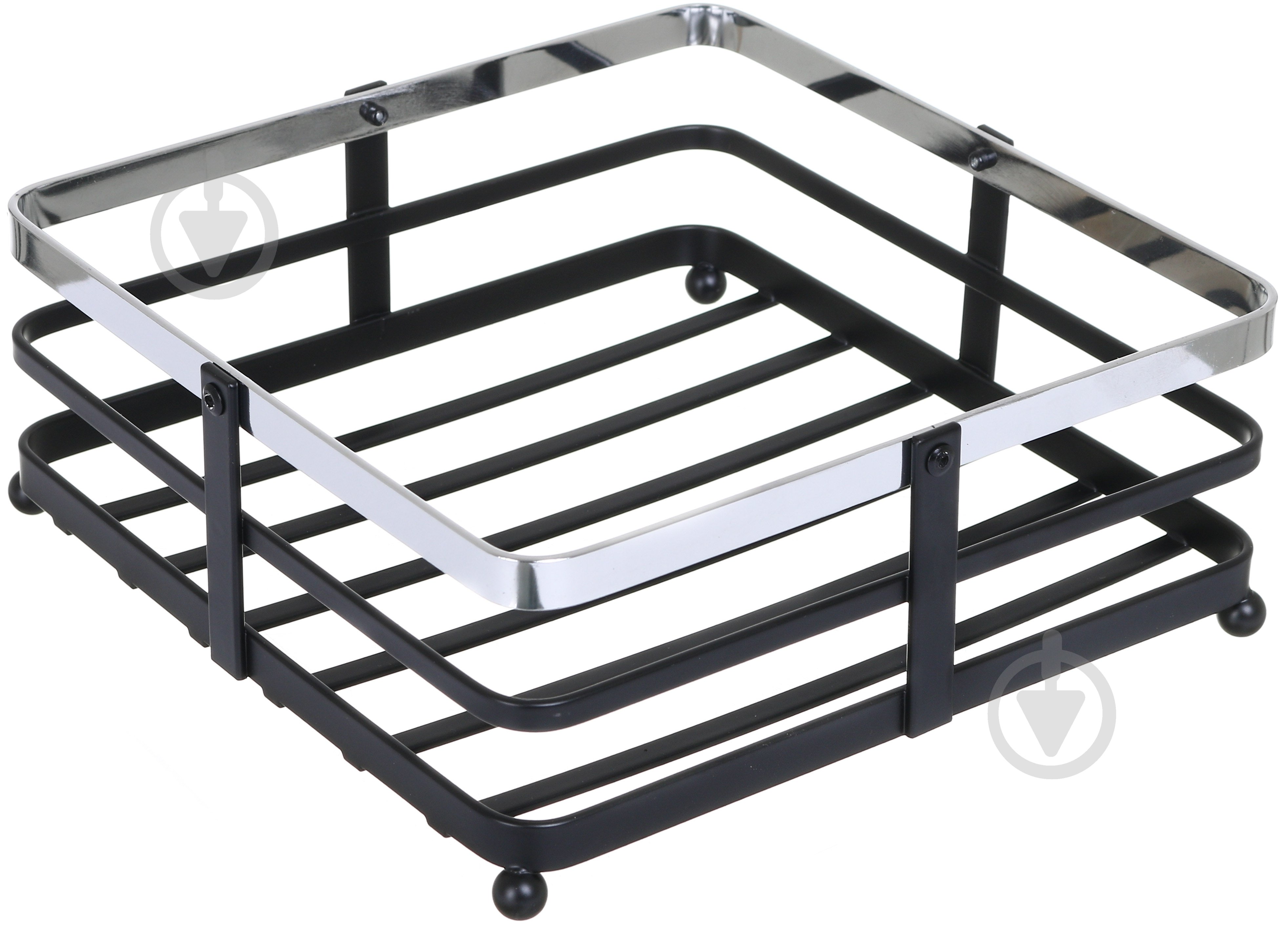 Салфетница Flamberg Premium Silver shine 18,5х7 см черный S-E127526MC - фото 1