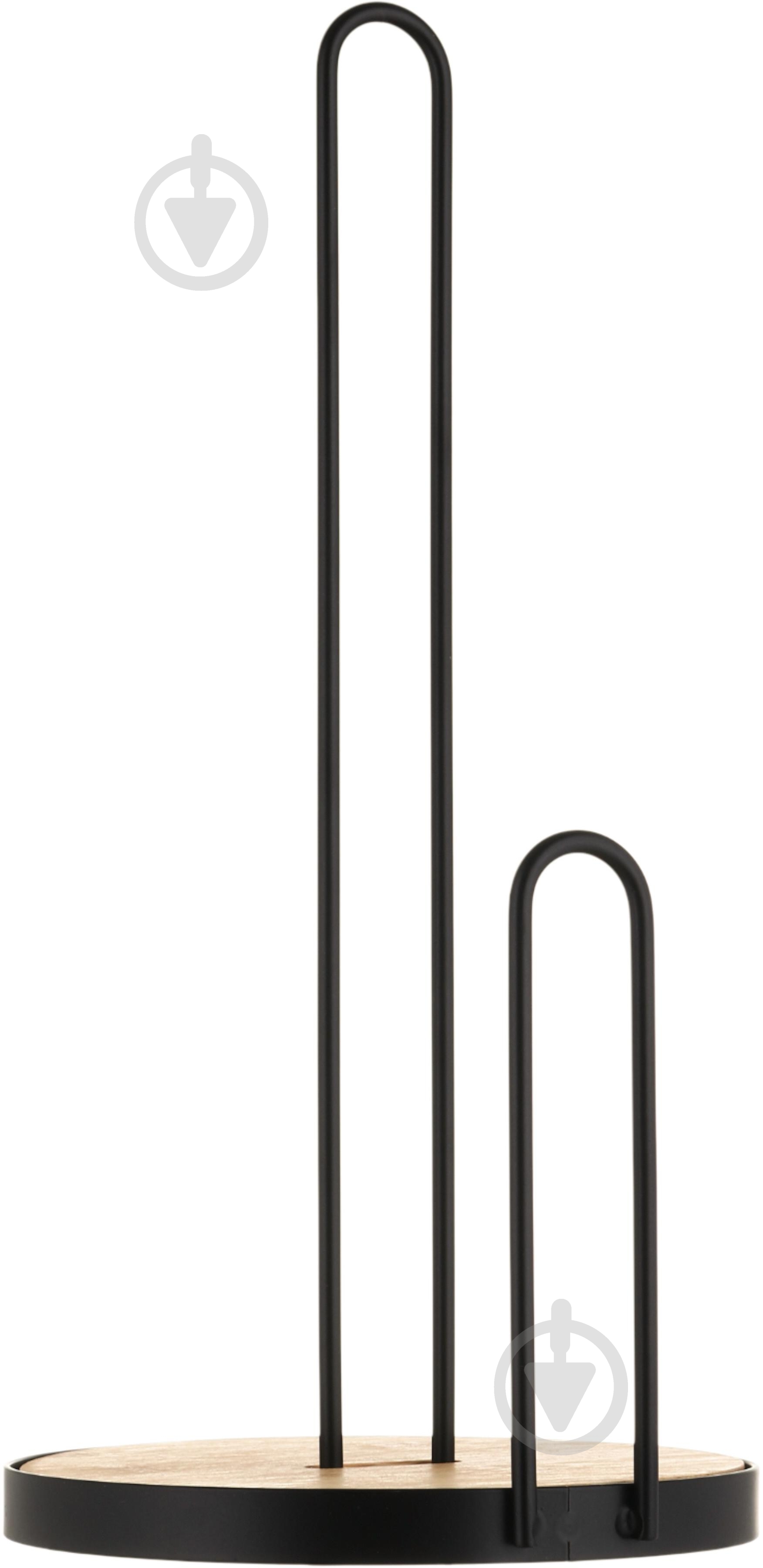 Тримач для паперових рушників Flamberg Premium Woody d16х33,5 см чорний S-E49110M - фото 5