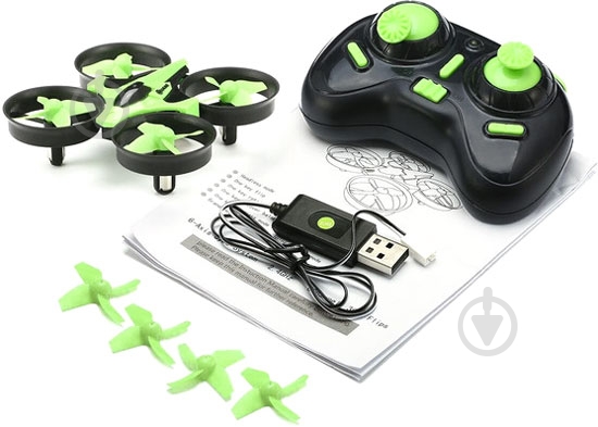 Квадрокоптер на р/у Eachine E010 RTF мини EC-447810-GREEN - фото 5