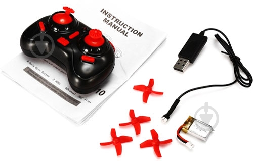 Квадрокоптер на р/у Eachine E010 RTF мини EC-447810-RED - фото 4