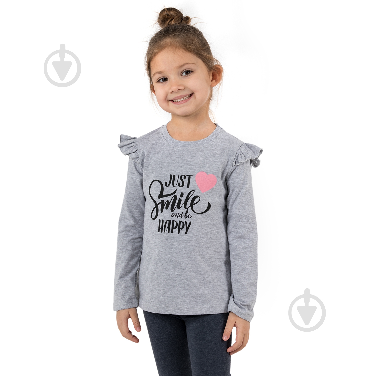 Джемпер для девочки Funtime Smile р.98 серый - фото 1 Джемпер для девочки Funtime Smile р.98 серый - фото 1