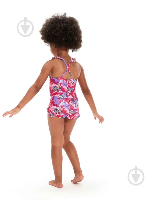 Купальник Speedo LTS DIGI FRILL TRSP IF PINK/PURPLE 8-00314614807 р.164 разноцветный - фото 2